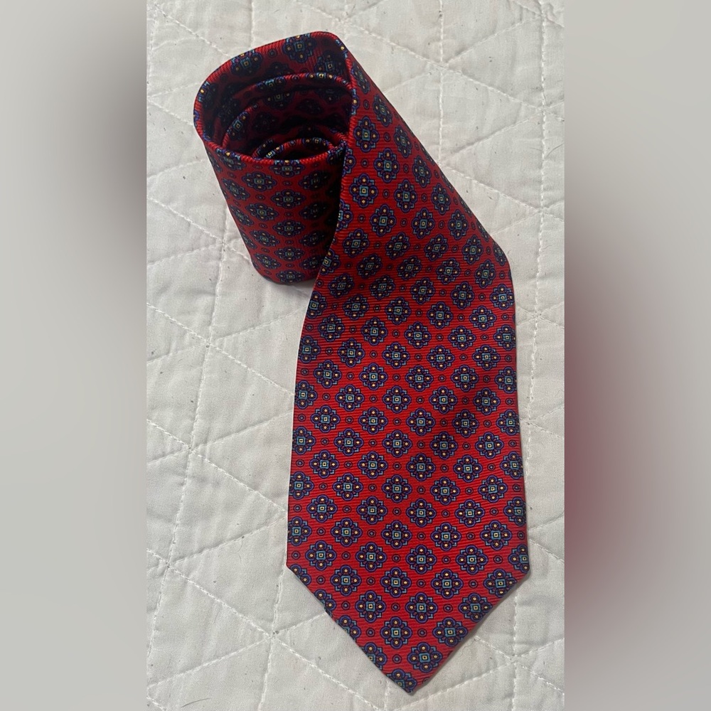 Robert Talbott Granger Owings Hand Sewn Finest Silk Made in USA Tie